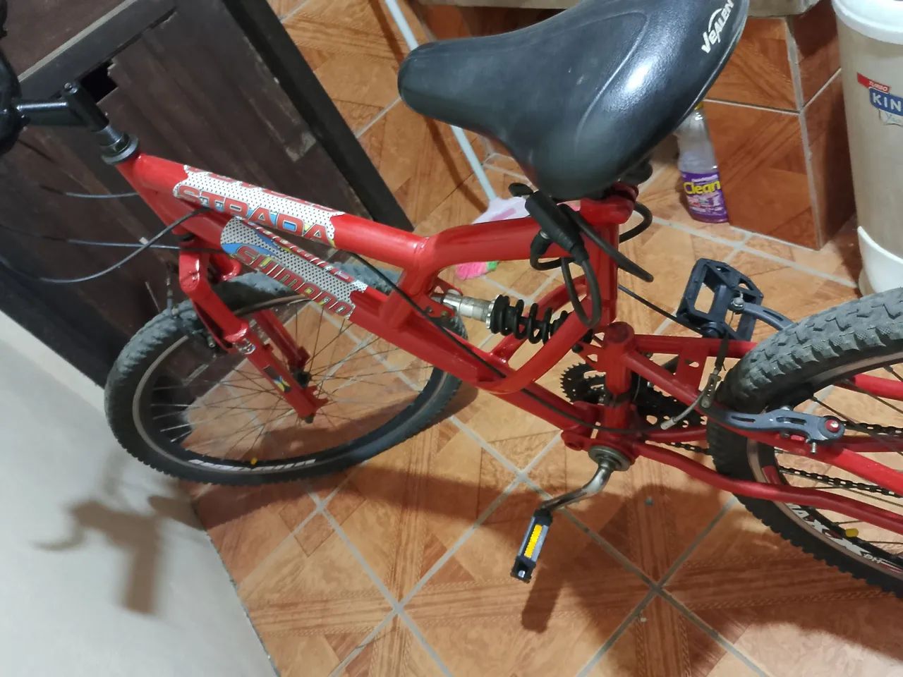 Bicicleta semi nova tudo em dia 