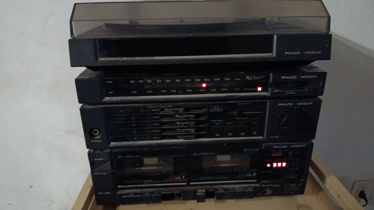 Philco Hitachi Tocadiscos Philco Antiguo Toca Discos Philco