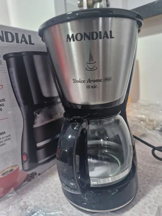 Cafeteira Elétrica Mondial Dolce Arome Inox 18 xícaras