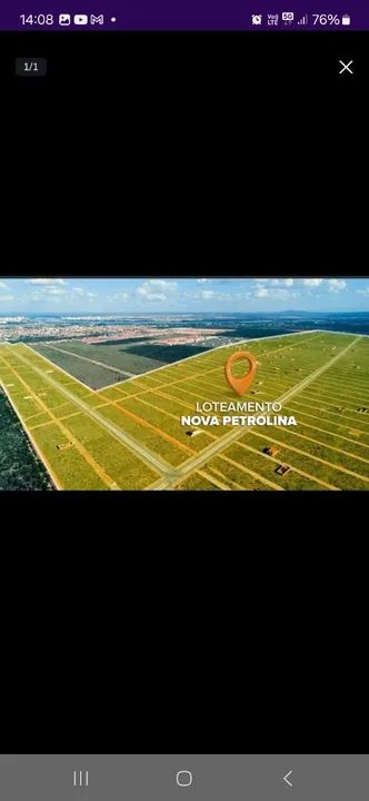 EXCELENTE OPORTUNIDADE, TERRENO A VENDA NO LOTEAMENTO NOVA PETROLINA 