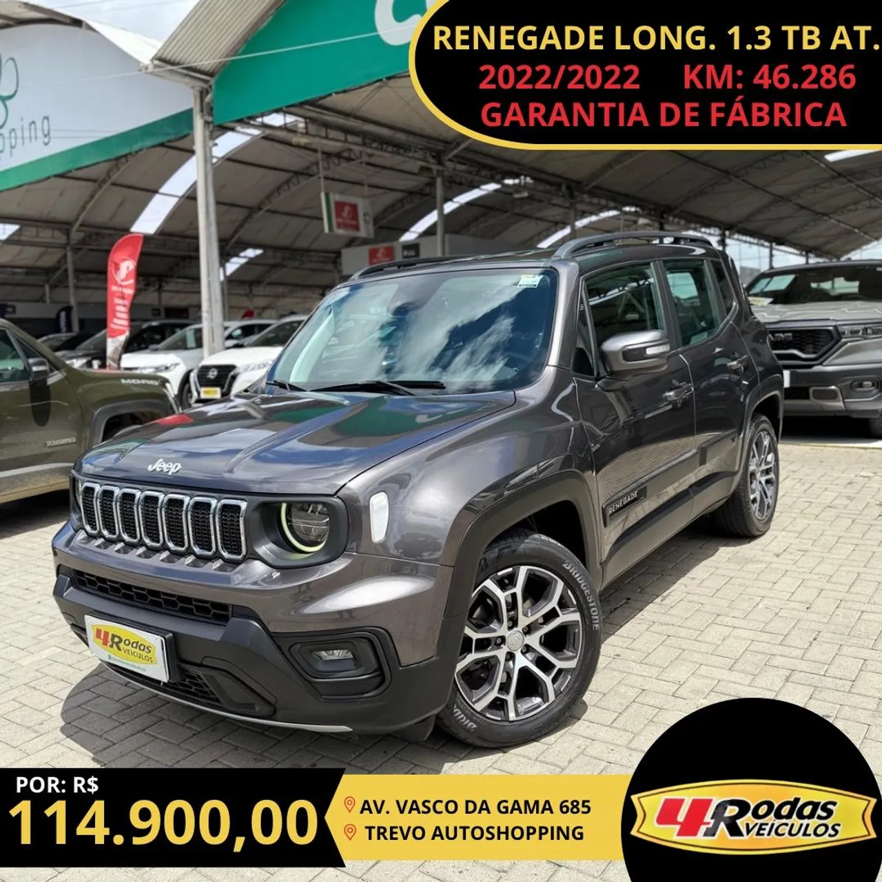 RENEGADE LGTD T270 CINZA 2022/2022
