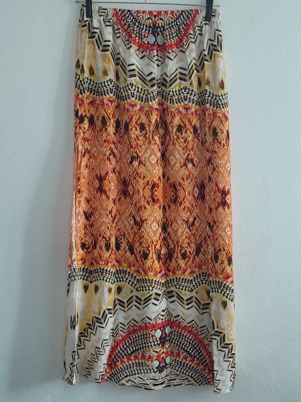 Conjunto Saia e Blusa em Viscose -Turquesa - Tam.: M - Foto 4