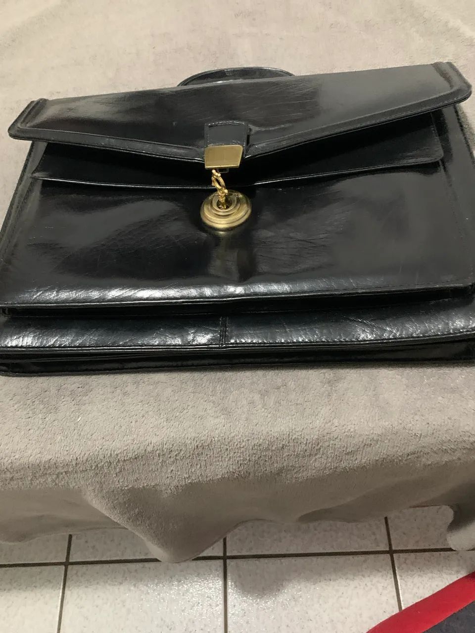 Pasta Executiva Anos 70/90 couro com chave - Foto 2