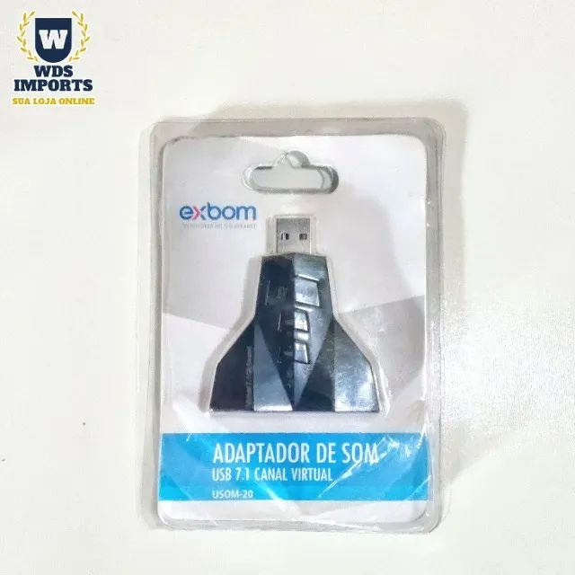 Adaptador placa de som usb 7.1 - Foto 4
