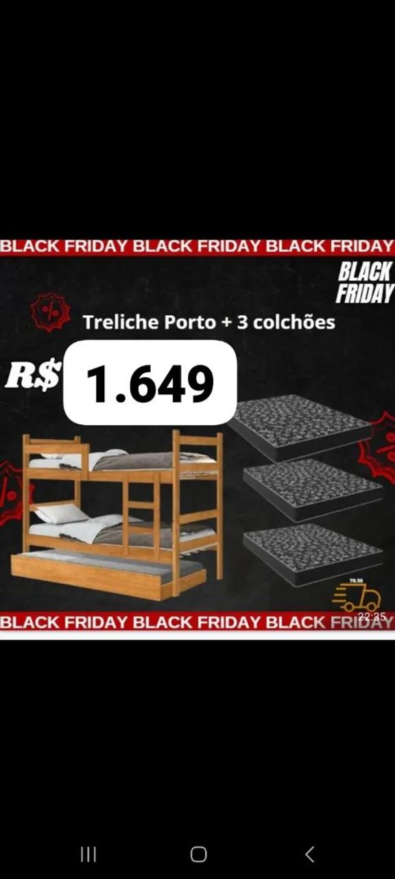 Treliche Porto + 3 Colchões 