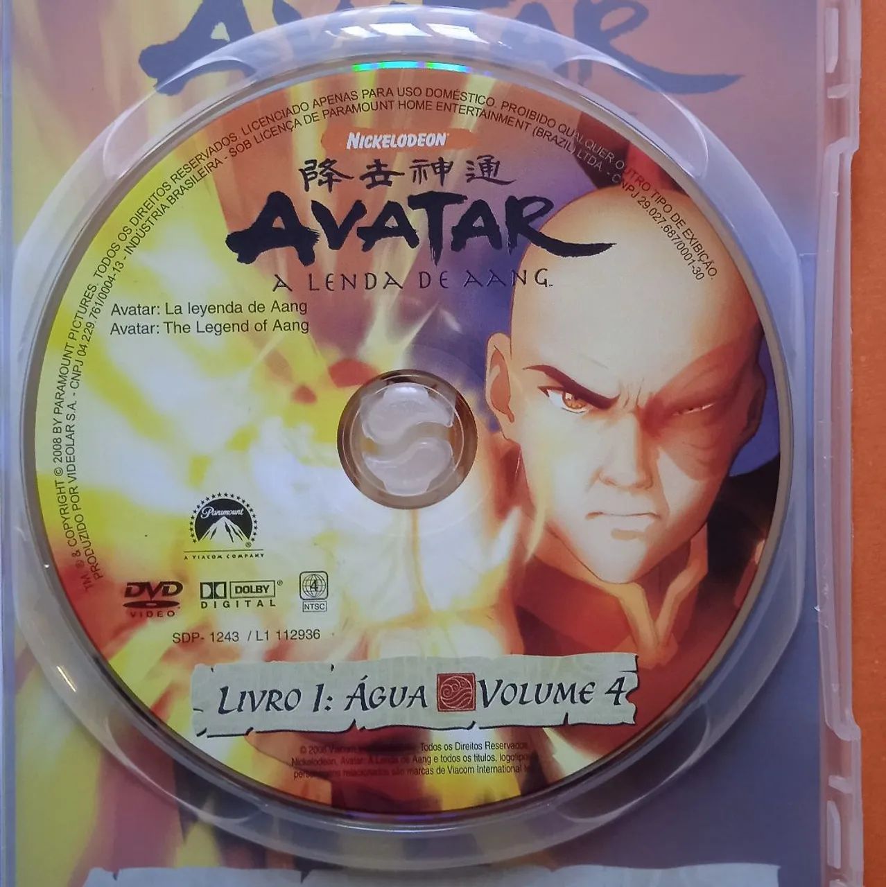 Dvd Avatar: A Lenda de Aang - Livro 1: Água - Volume 4 - Hobbies e