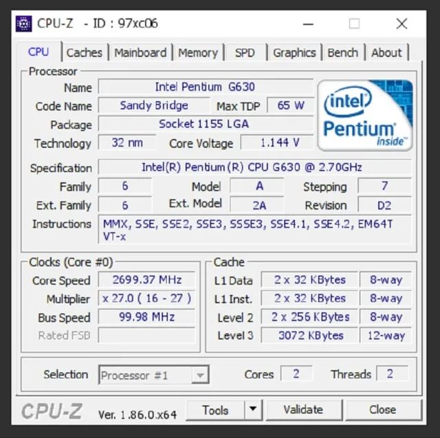Processador Intel G630 2.70 Ghz LGA1155 para PCs - Foto 4