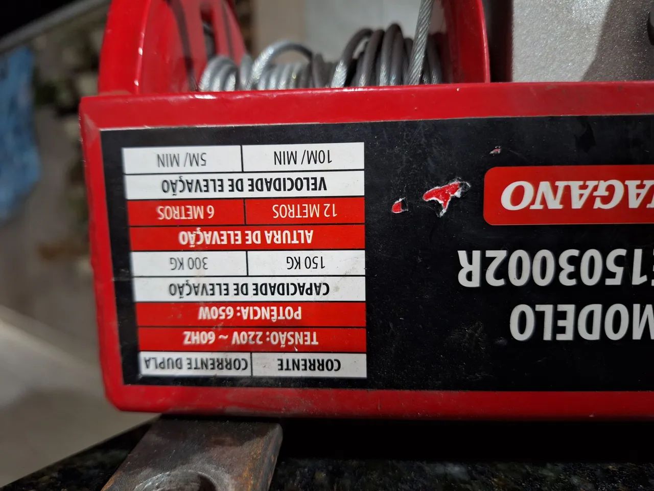 Motor de Guincho 300kg Modelo 3002R - Foto 3