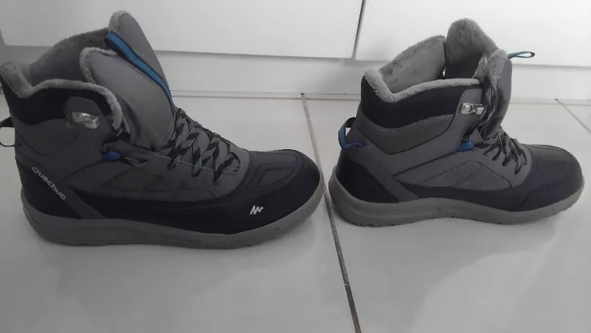 Bota Masculina de Neve Quechua Sh120 - Foto 3