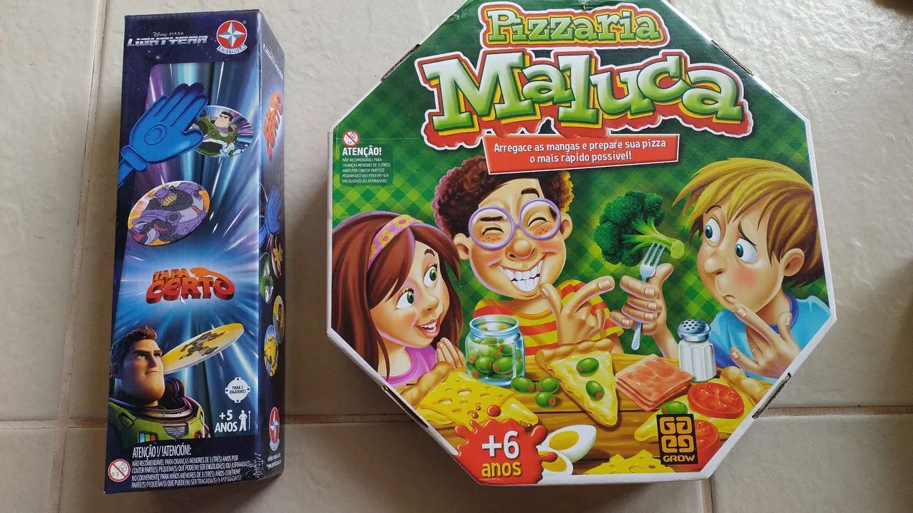 Jogo de Tabuleiro Pizzaria Maluca - Diversão Garantida!