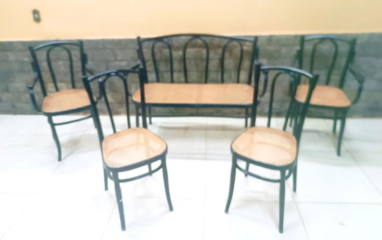 Par de cadeiras Thonet em palinha em perfeito estado  - Foto 3