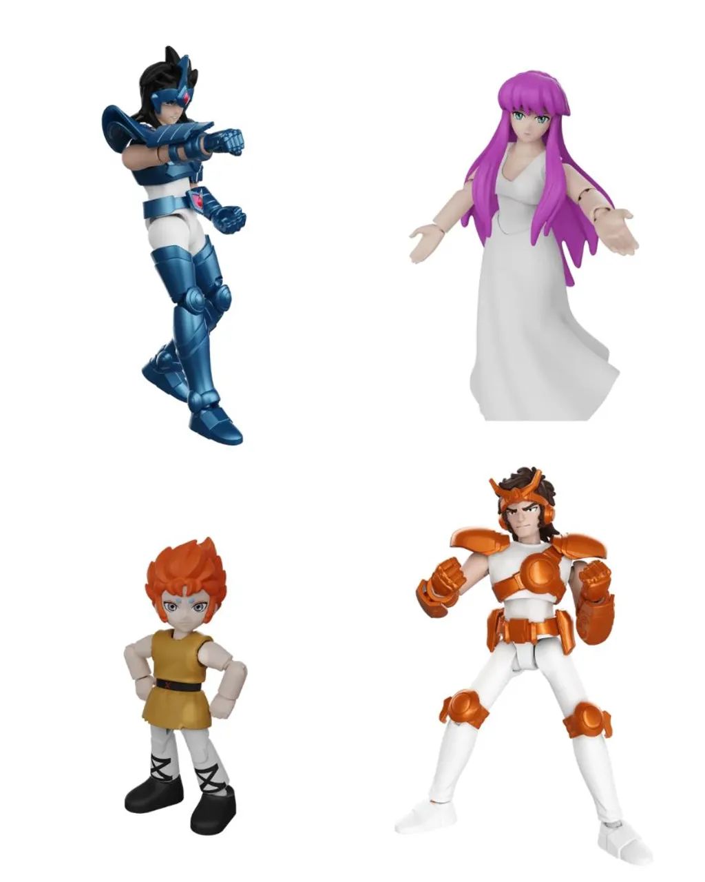 Saint Seiya Kit 4 Articulated and Assembleable Action Figures – Original Blokees