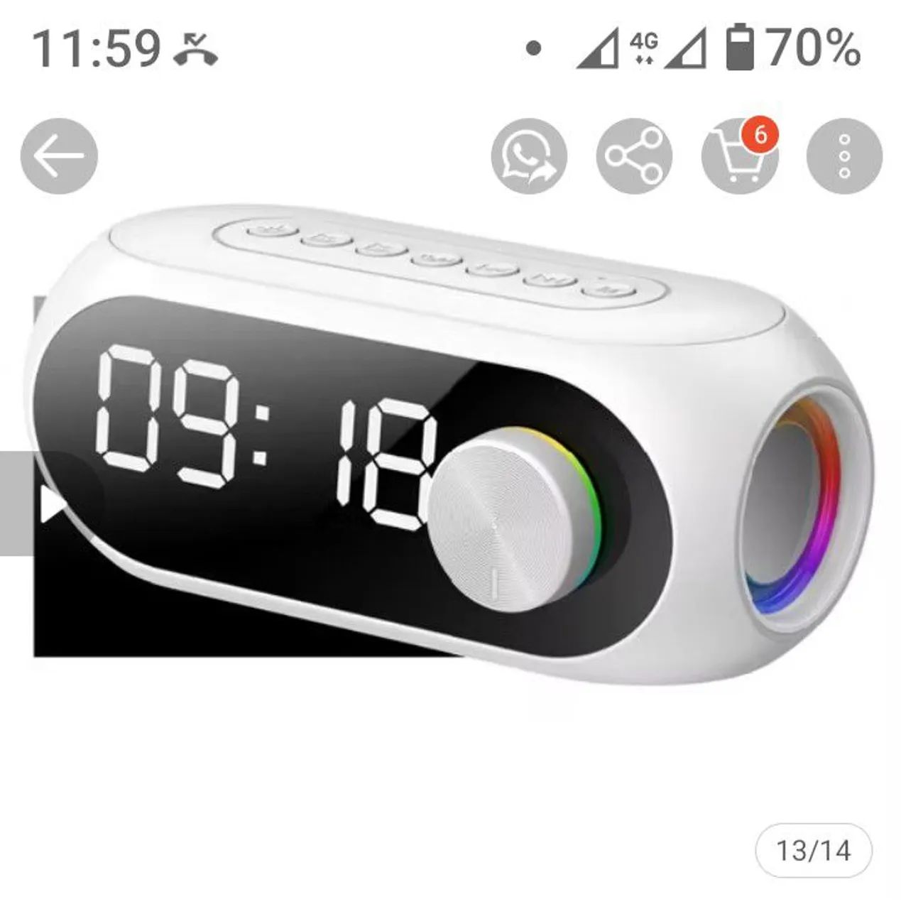Rádio relógio bluetooth potente  - Foto 2