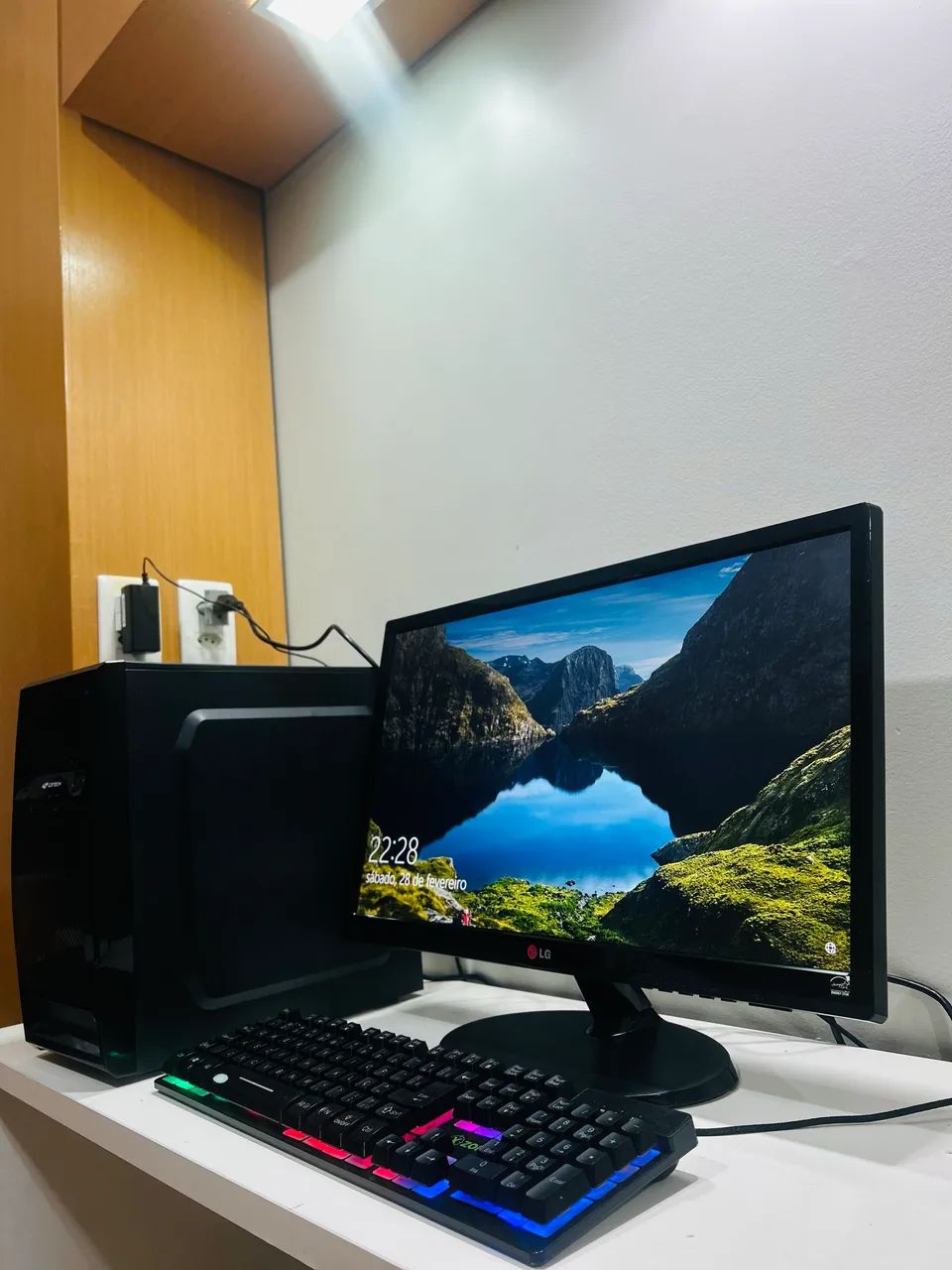 Pc Completo + Monitor LG Flatron 23 + Teclado Gamer - Foto 2