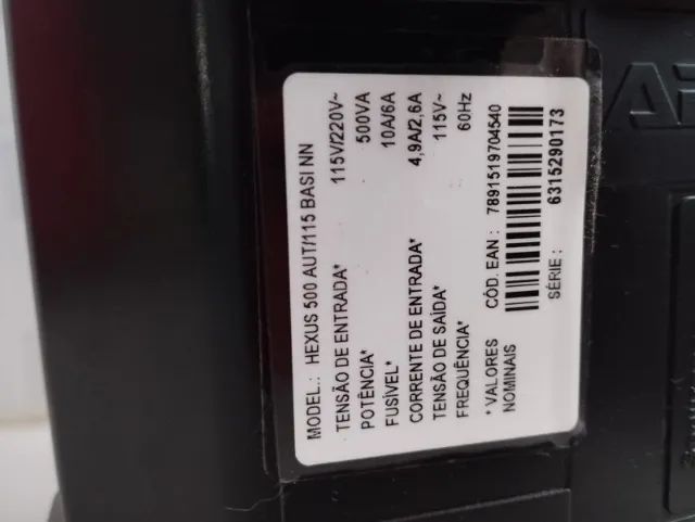 Estabilizador APC Hexus 500VA / 500W - Perfeito estado, funcionando 100% - Foto 2