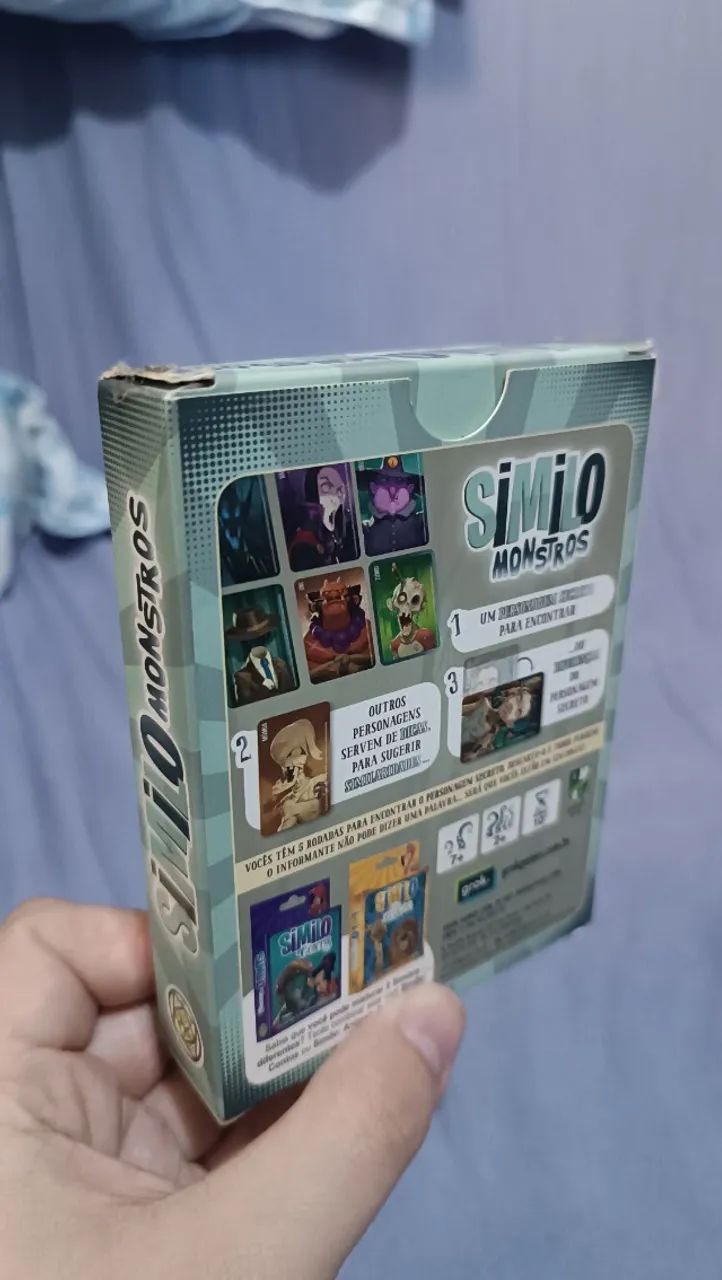 Jogo de cartas SIMILO MONSTROS, Completo e com manual!!! - Foto 4