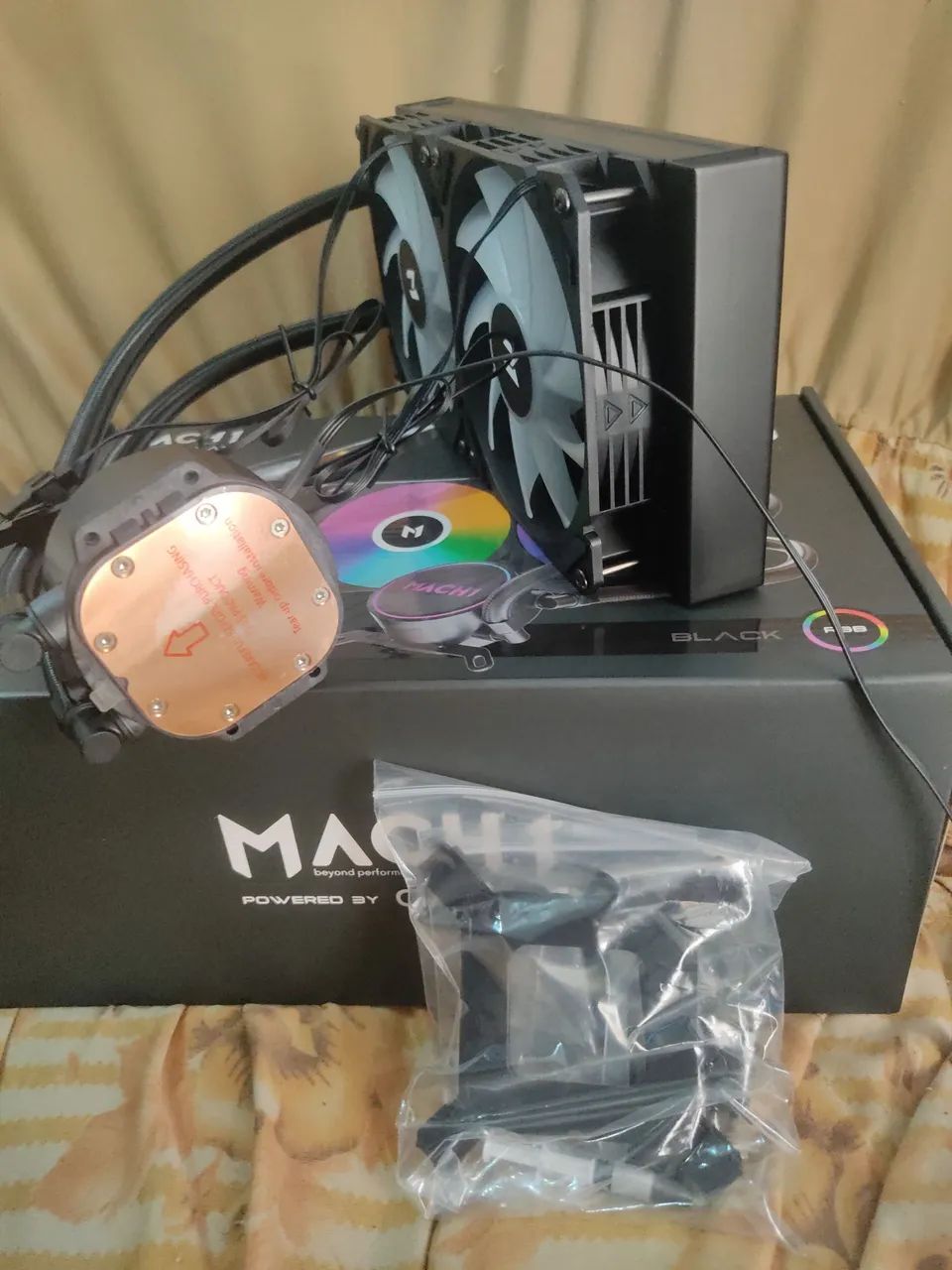 water cooler RGB 240mm. cpu cooler - Foto 4