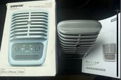 Microfone Shure MV51 Digital Large-Diaphragm Condenser, USB e Lightning, cinco modos DSP p - Foto 2