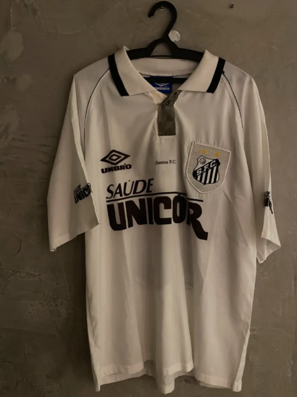 Camisa Santos Futebol Clube 1997 original Umbro número 9 em