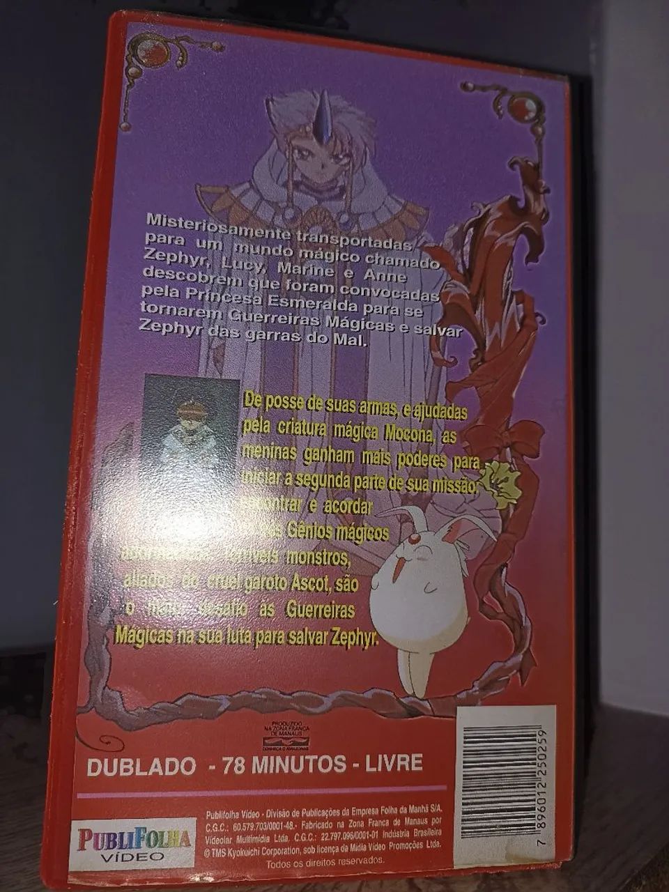 VHS RARO - (Guerreiros Mágicos de Rayearth: O Mistério dos Gênios