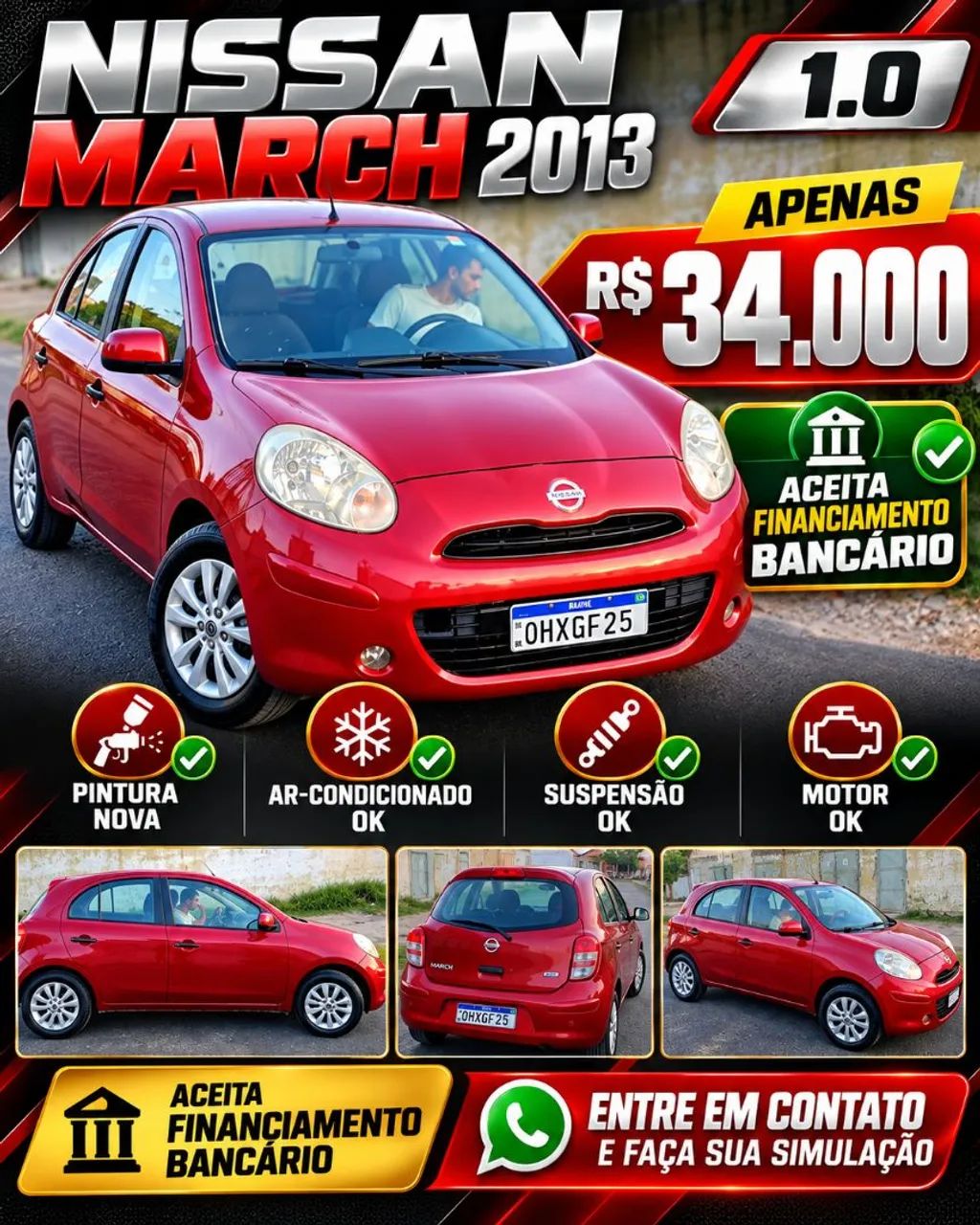 Nissan March MARCH S 1.0 16V Flex Fuel 5p 2013