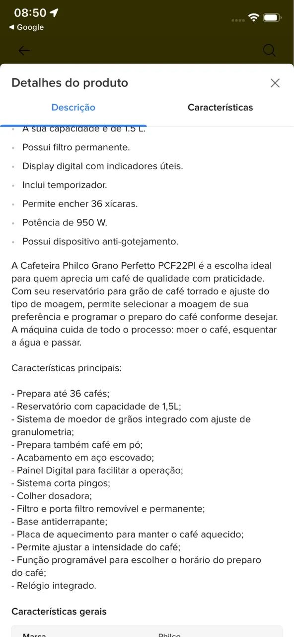 Cafeteira Philco com moedor  - Foto 5