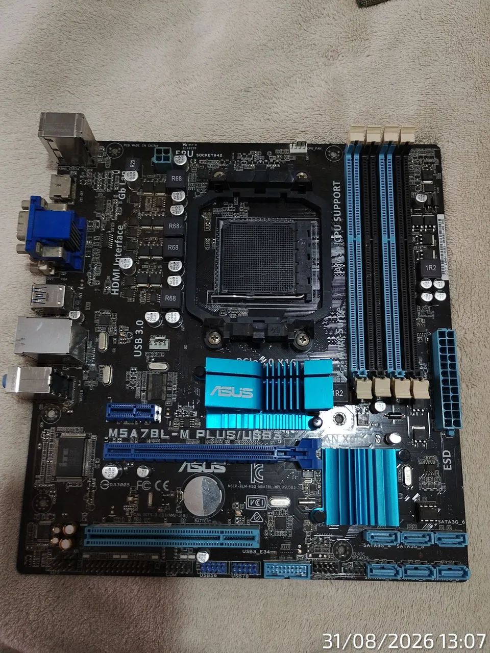 Placa mãe Asus AM3+ Funciona perfeitamente  - Foto 3