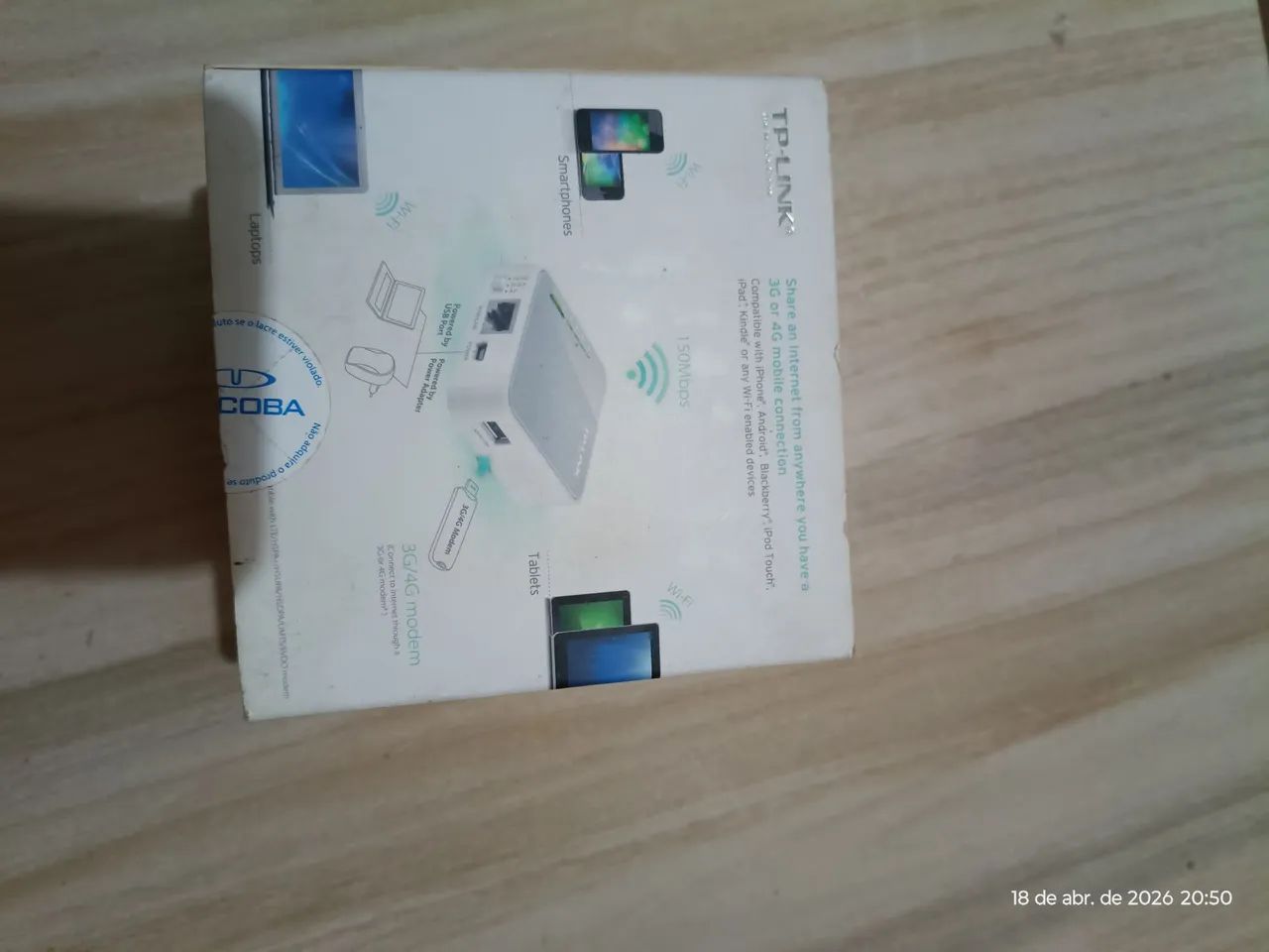 Roteador TP-LINK TL-MR3020 - Foto 3