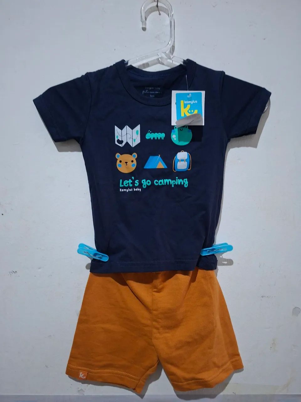 Conjunto camisa e short, tamanho 1