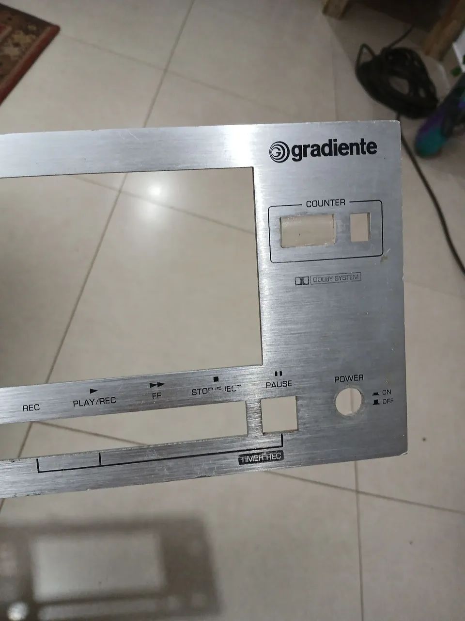 Tape deck Gradiente CD 3500 ( painel frontal) - Foto 4