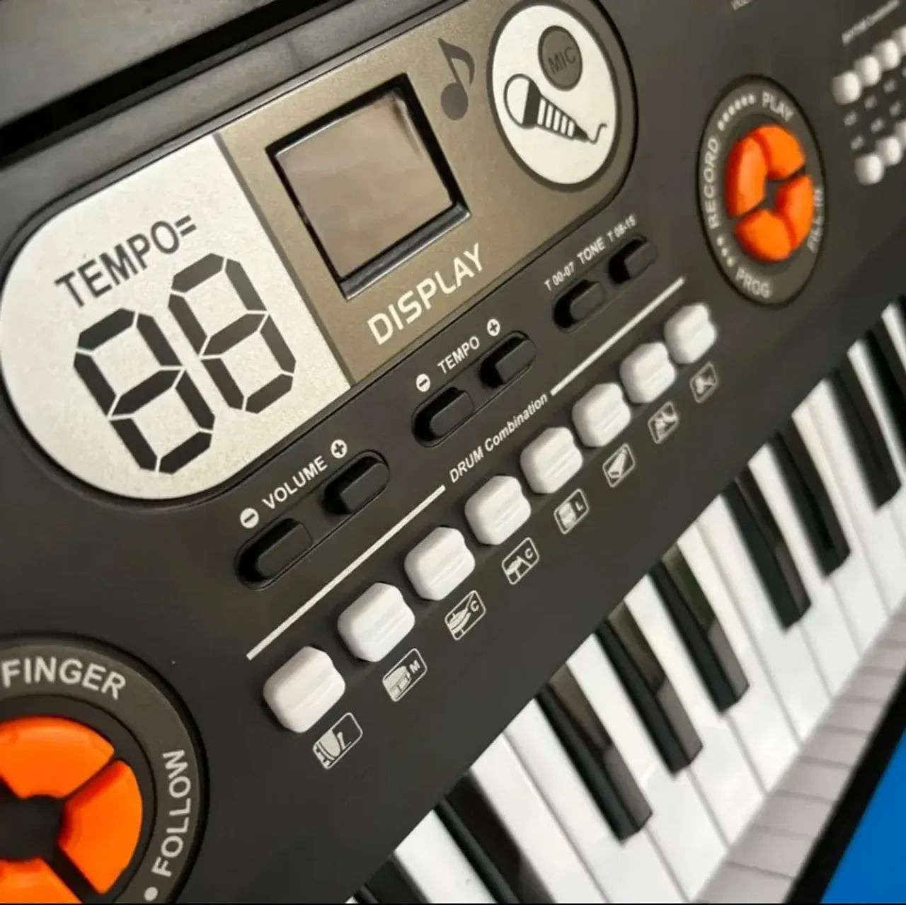 Teclado Eletrônico 61 Teclas Microfone Bigfun - Foto 4