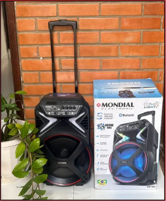 CAIXA DE SOM AMPLIFICADA - MONDIAL 400W - CF400