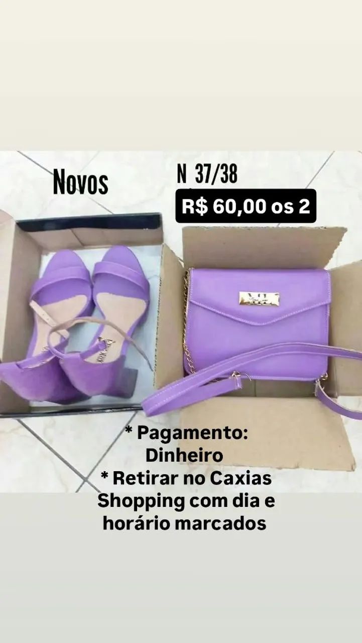 SANDÁLIA+BOLSA LINDAS