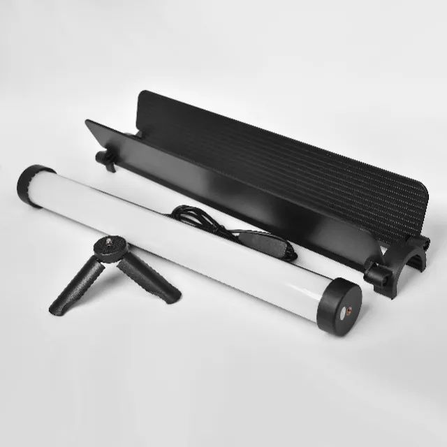 Led Bastão Bicolor (usb) + Tripé de mesa + Barndoor