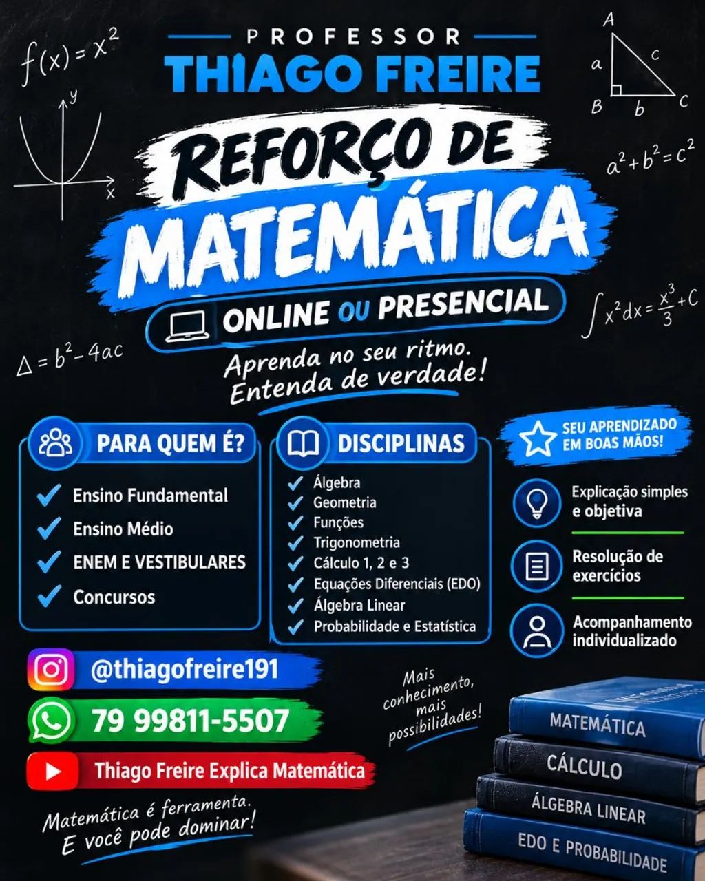Reforço de matemática.
