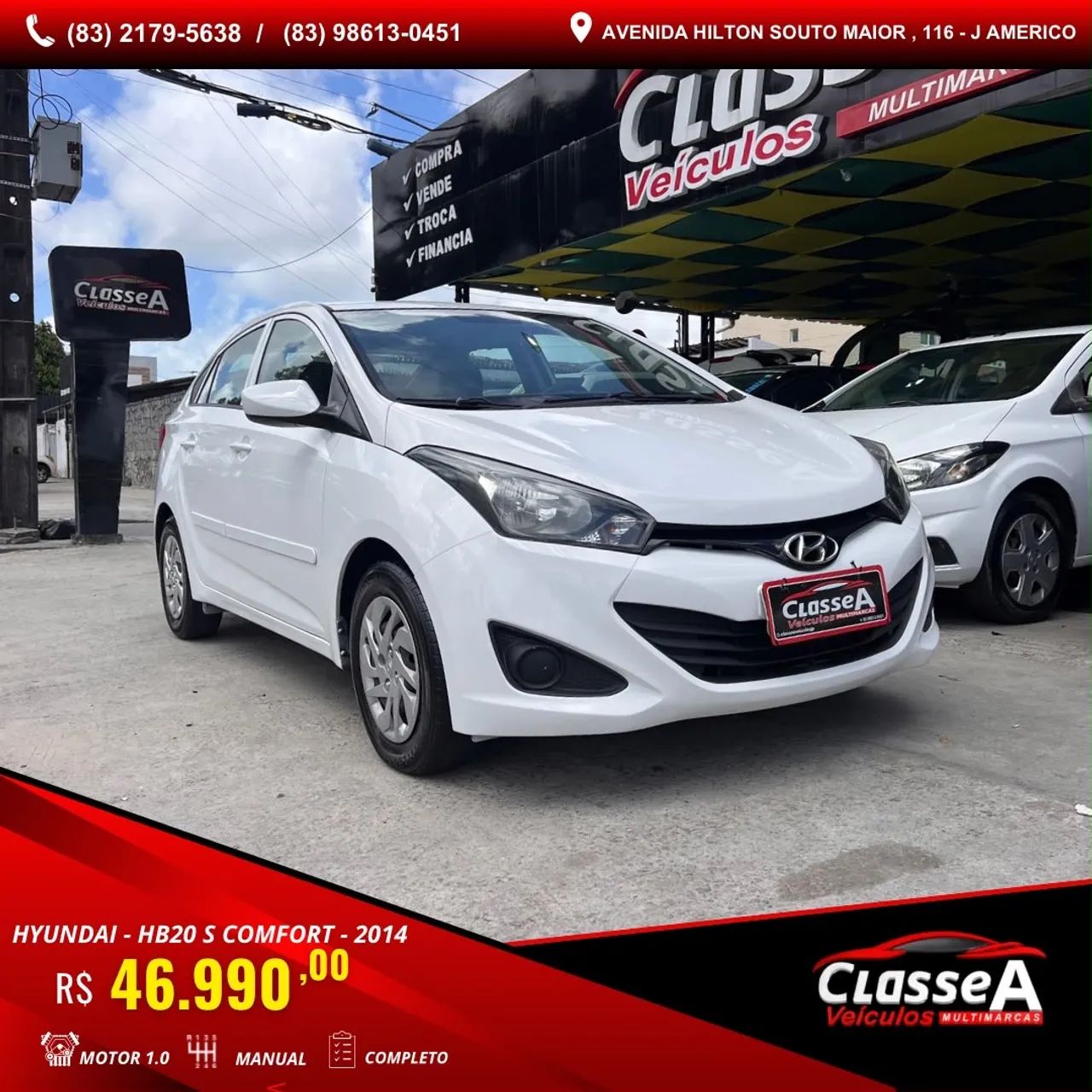 Hyundai Hb20S C.PLUS/C.STYLE1.0 FLEX 12V MEC. 4P 2014