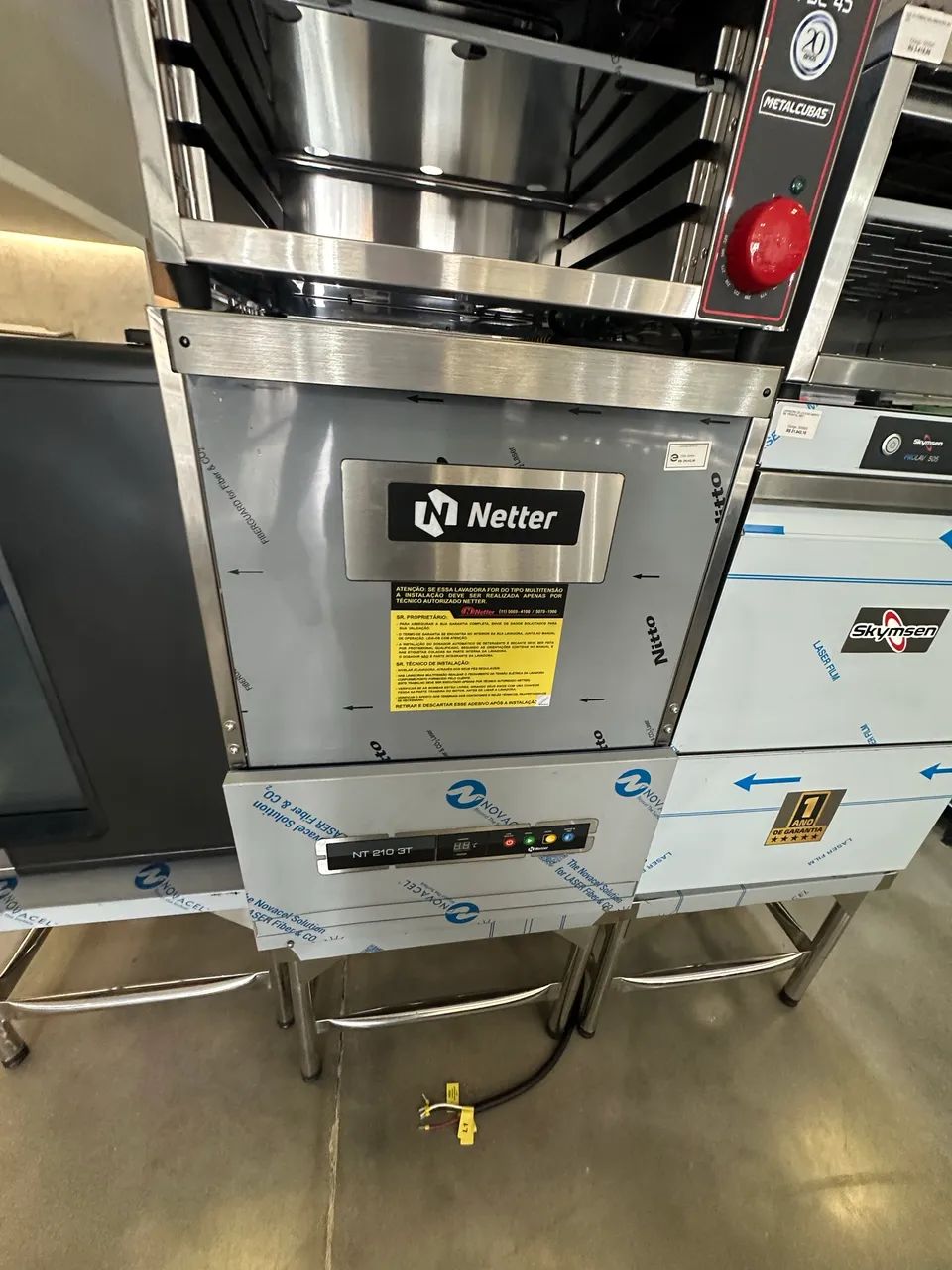 Lava louça industral NT 210 trifásica 380V - Netter 