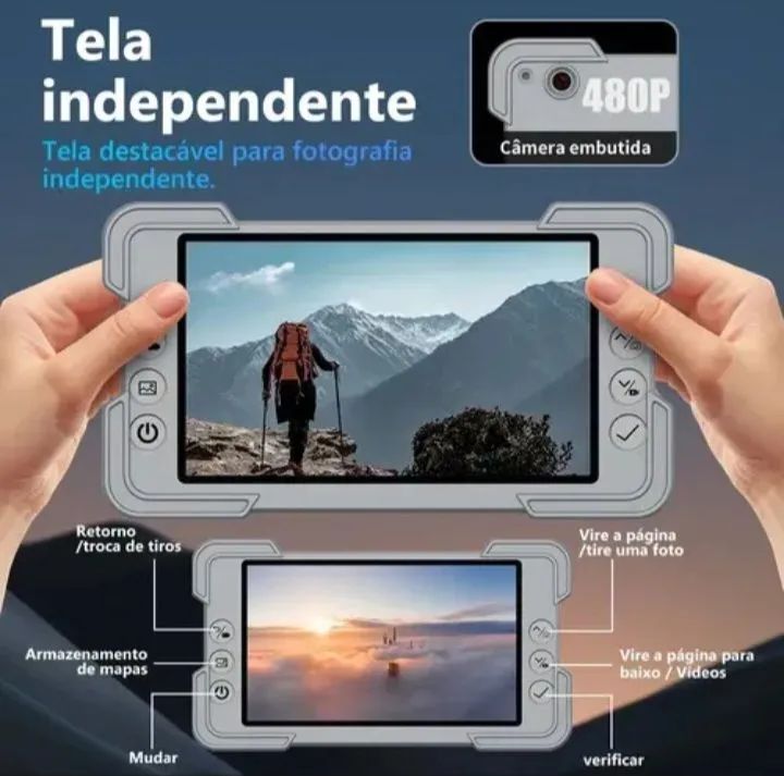 Drone Mini 8k Dual Camera Tela Controle Lcd - Foto 4