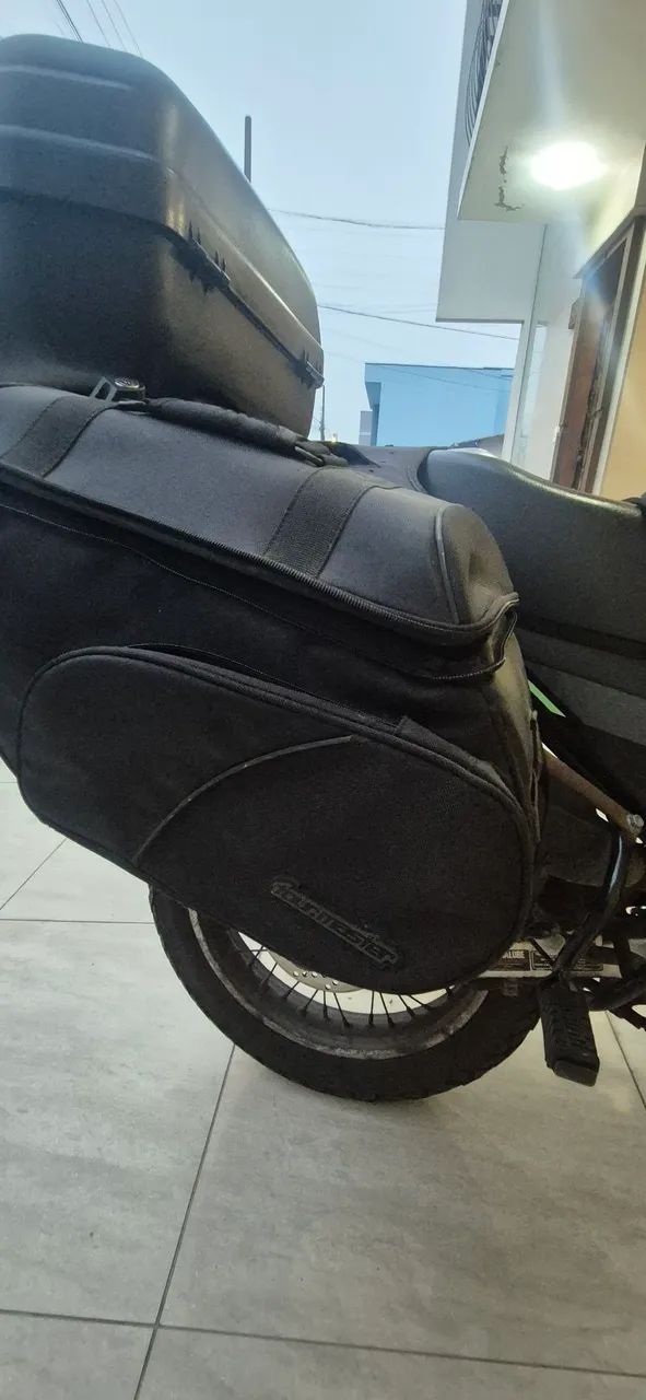 alforje lateral em nylon para motocicleta - Foto 5