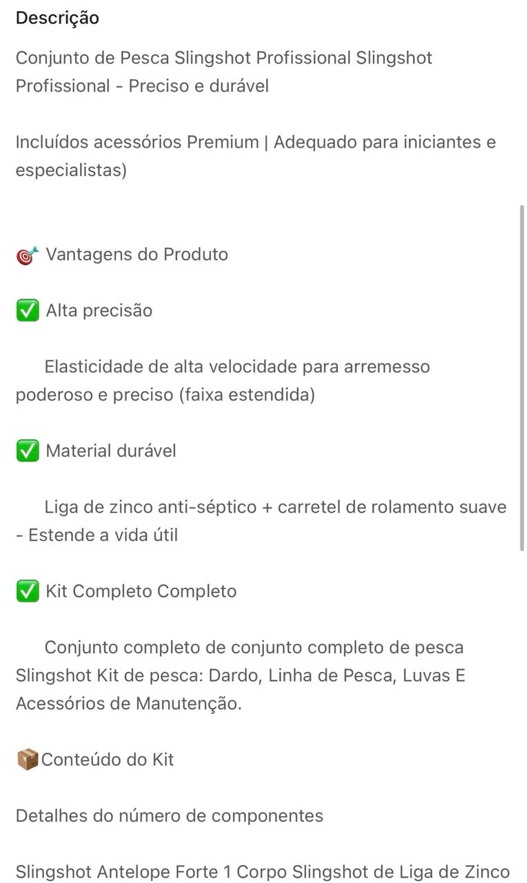 Kit pesca com 18 itens  - Foto 2