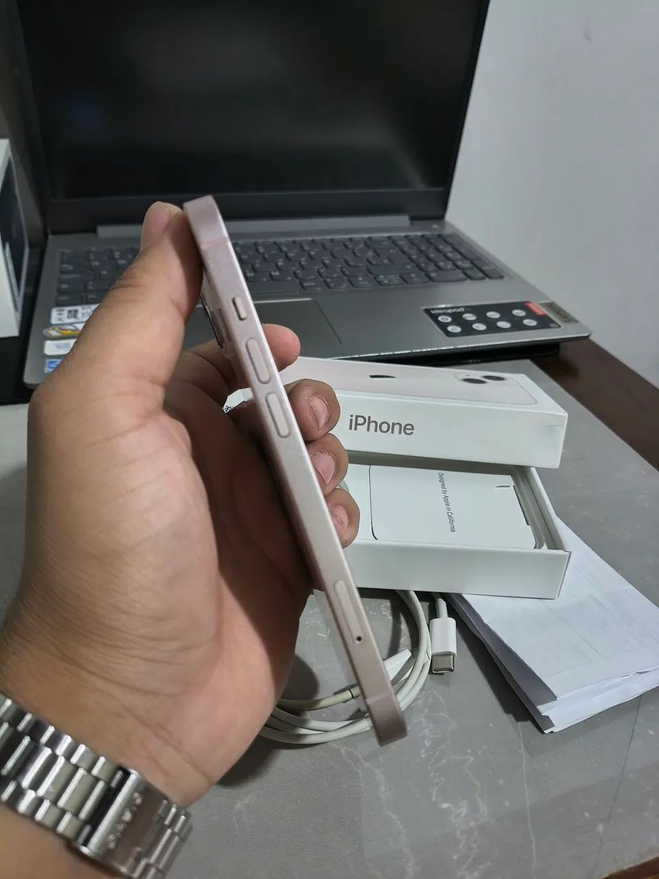 iPhone 13 128GB - NOTA FISCAL - CAIXA - CABO ORIGINAL - Foto 3