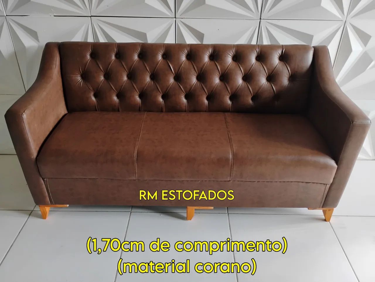 Sofá de espera para salão e barbearia 