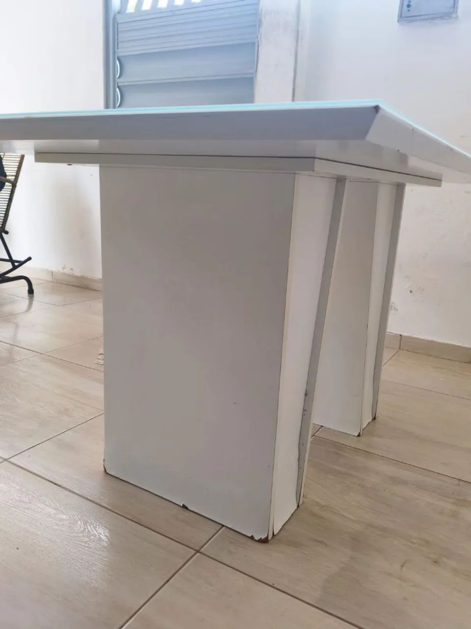 Mesa com tampo de vidro - Foto 3