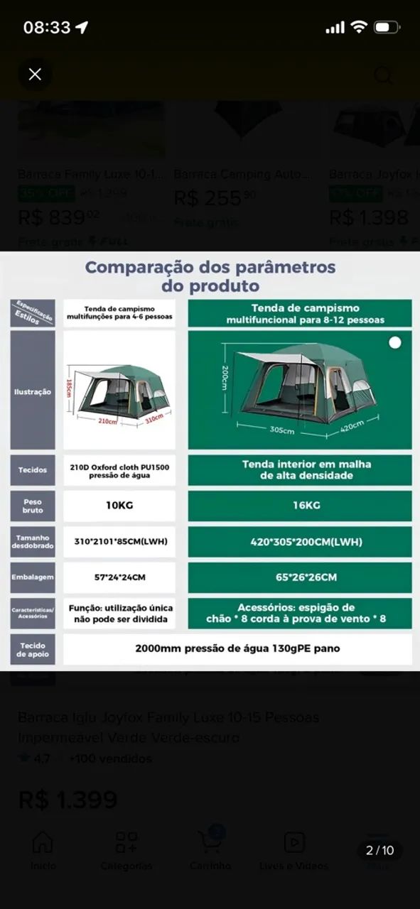Barraca JoyFox nunca usada - Foto 2