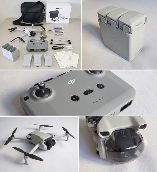 Drone DJI Mini 3 Fly More Combo | Completo e Pronto para Voar | 4K + Vídeo Vertical