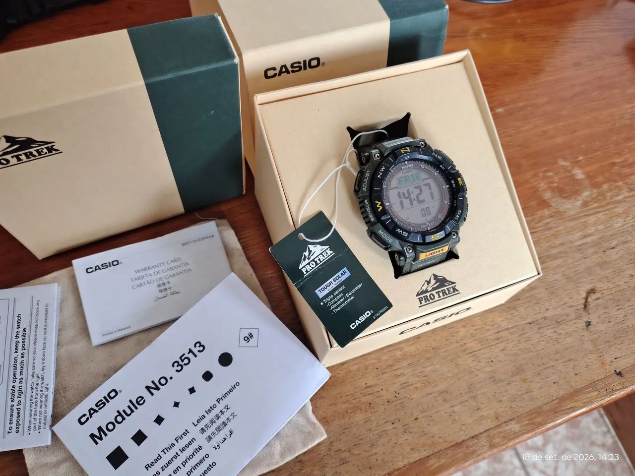Relógio Casio protrek prg340/7 novo  - Foto 3