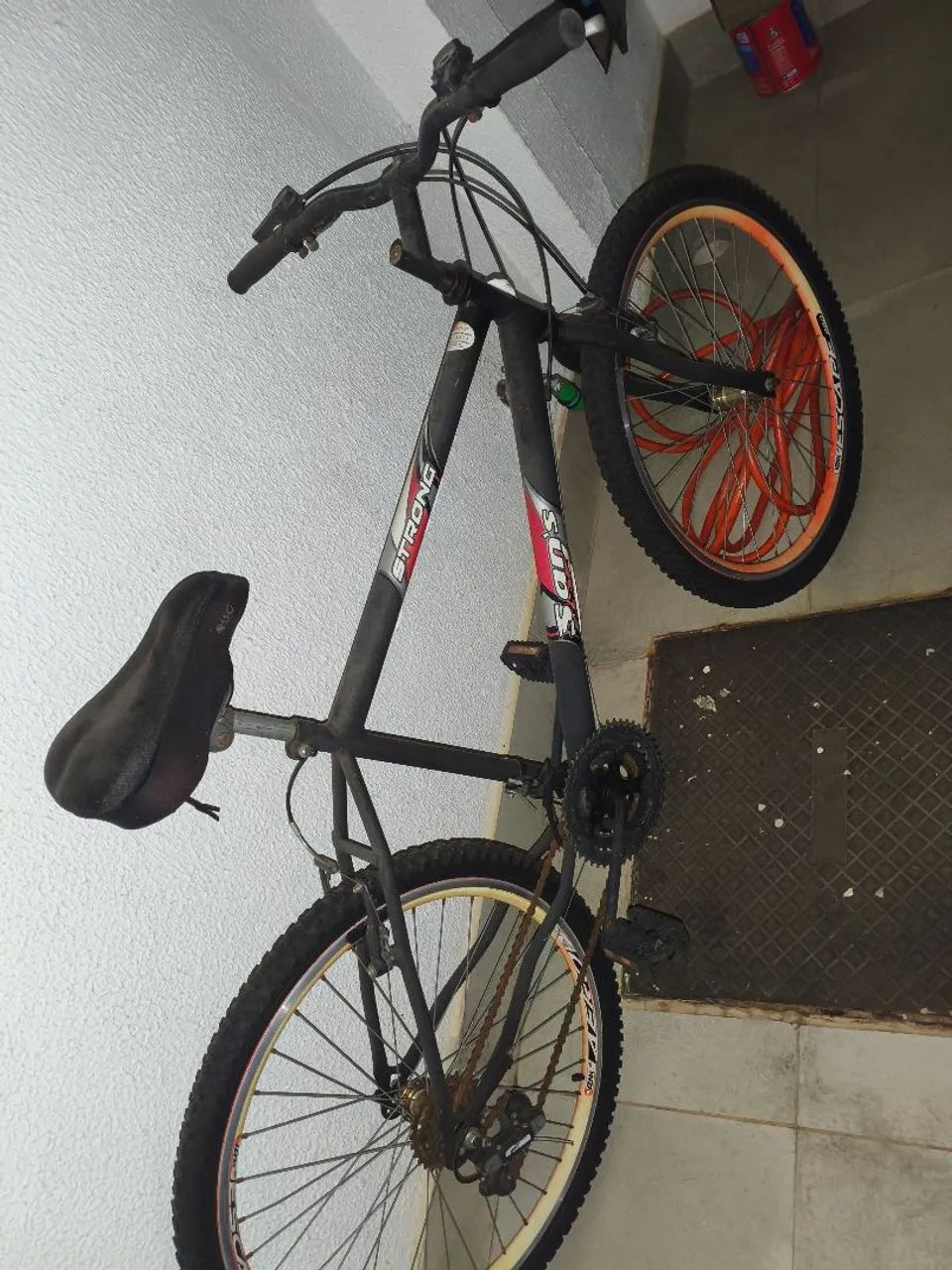 Bicicleta MTB Aro 26 Preta/Laranja