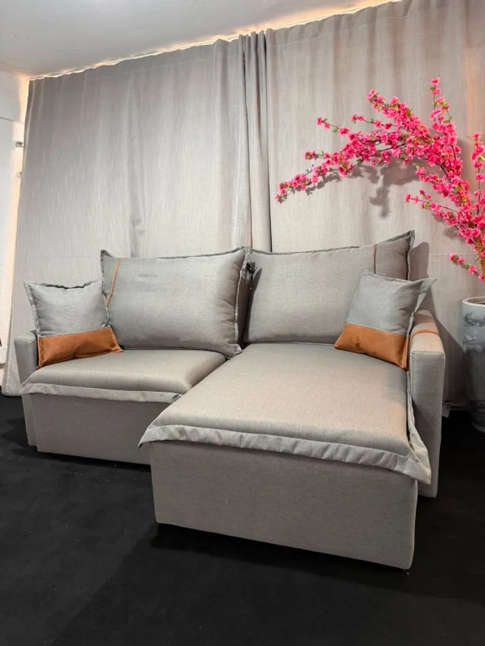 Sofá Cama 2.20m cinza ou bege