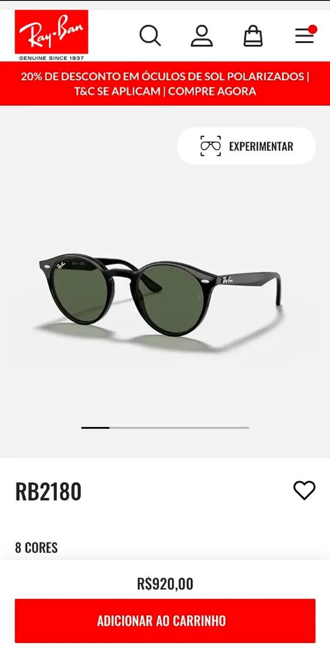 Óculos de sol Ray-Ban 0RB2180L PRETO - Foto 4