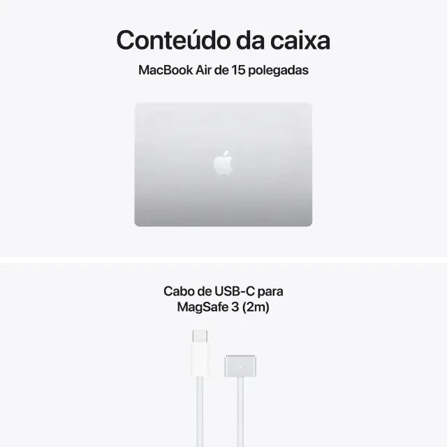 Macbook Air M5 15 polegadas 16GB 512GB SSD Silver
